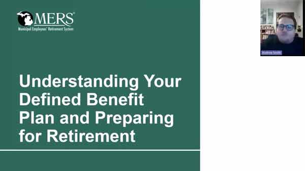 Video on DB Plan and preparing for Retirement
